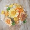 ラウンドブーケ　ガーベラ・カーネーション