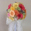 ラウンドブーケ　ガーベラ・バラ
